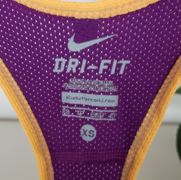 Nike Dri-Fit Black Racer Back Tank Top  SZXS - Picture 2 of 4